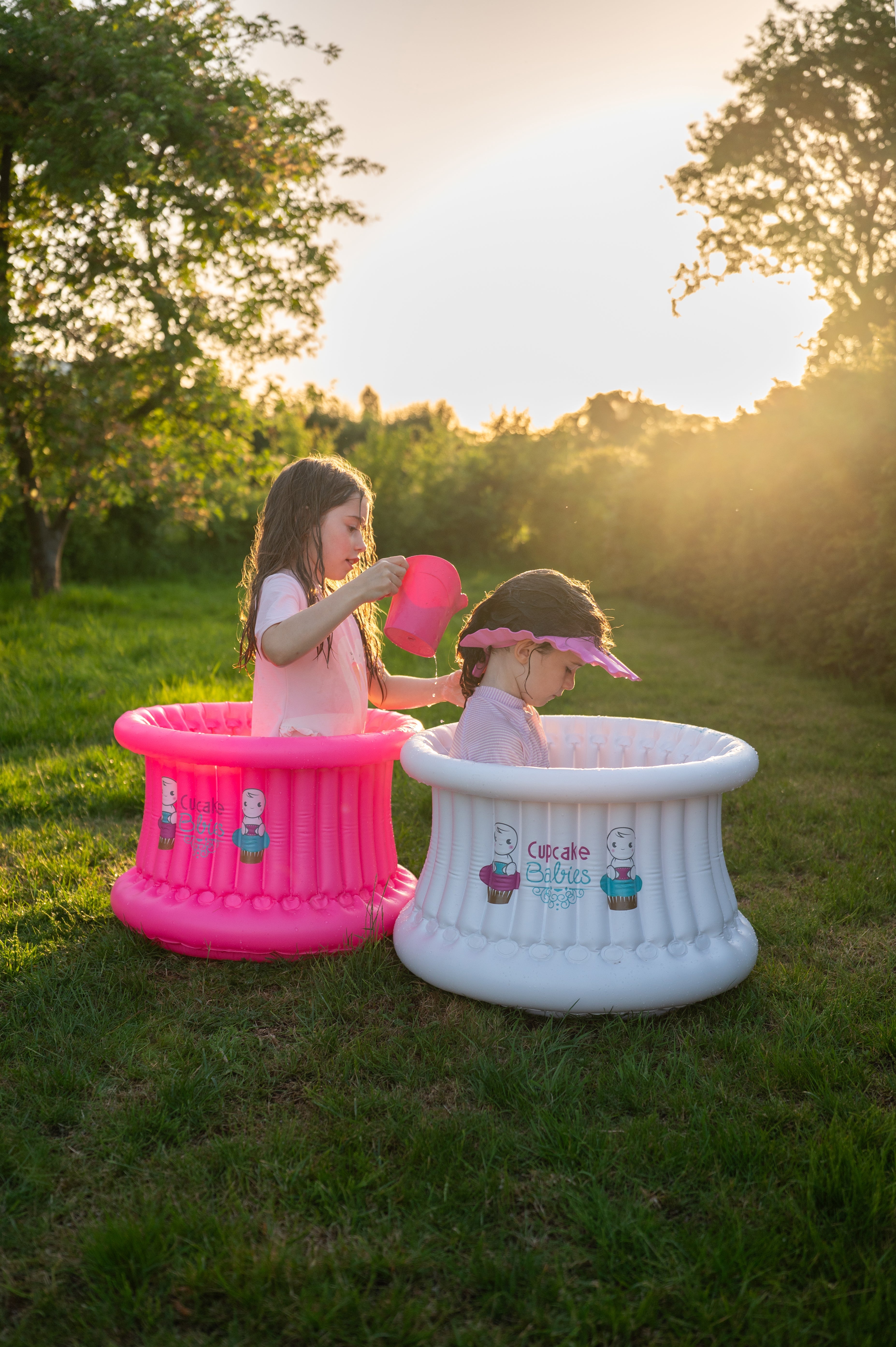 Shampoo Cap Pink Cupcake Babies