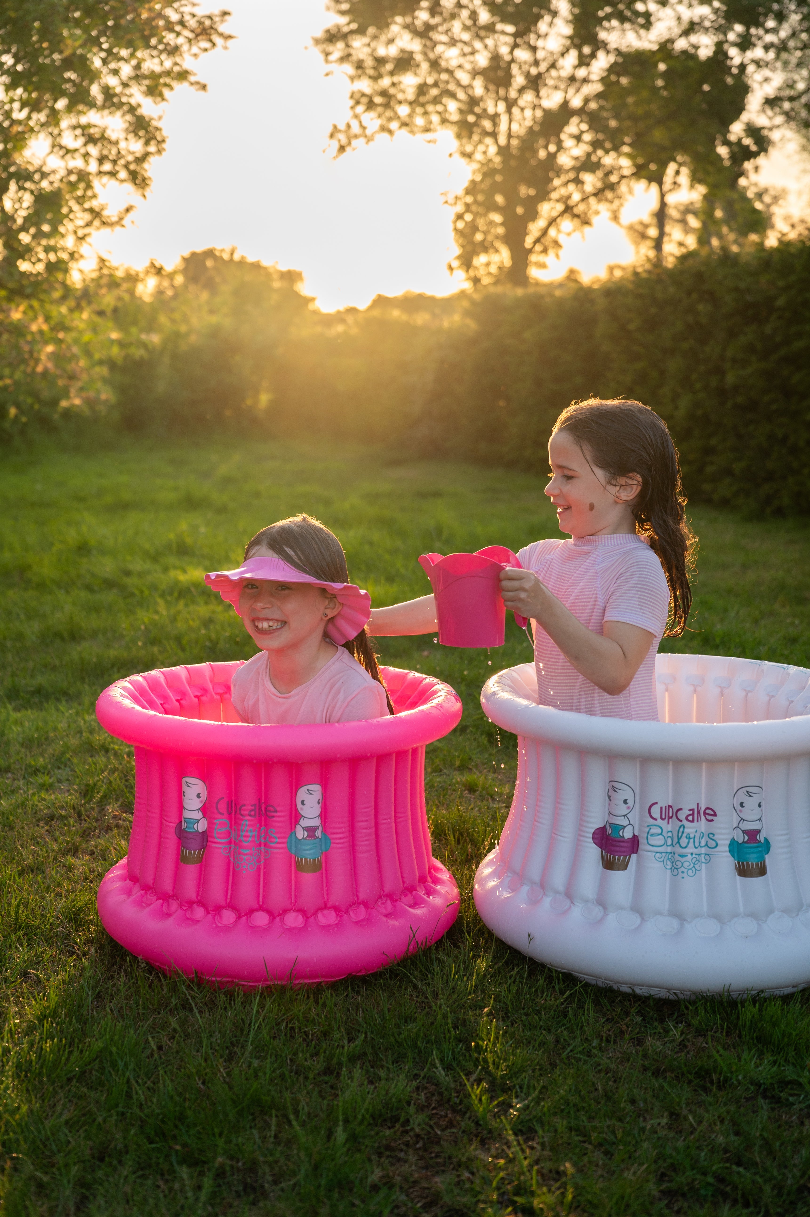 Shampoo Cap Pink Cupcake Babies