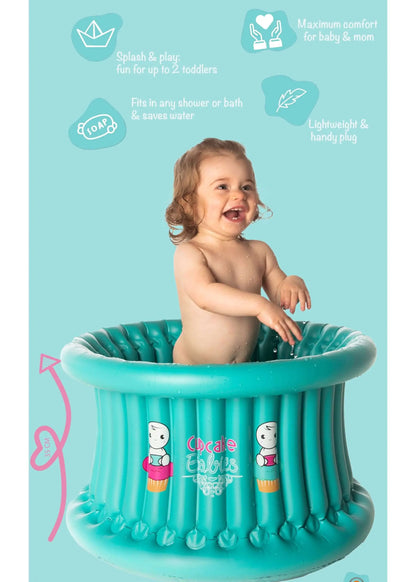 Inflatable Baby Bathtub | Portable Baby Tub | Cupcake Babies