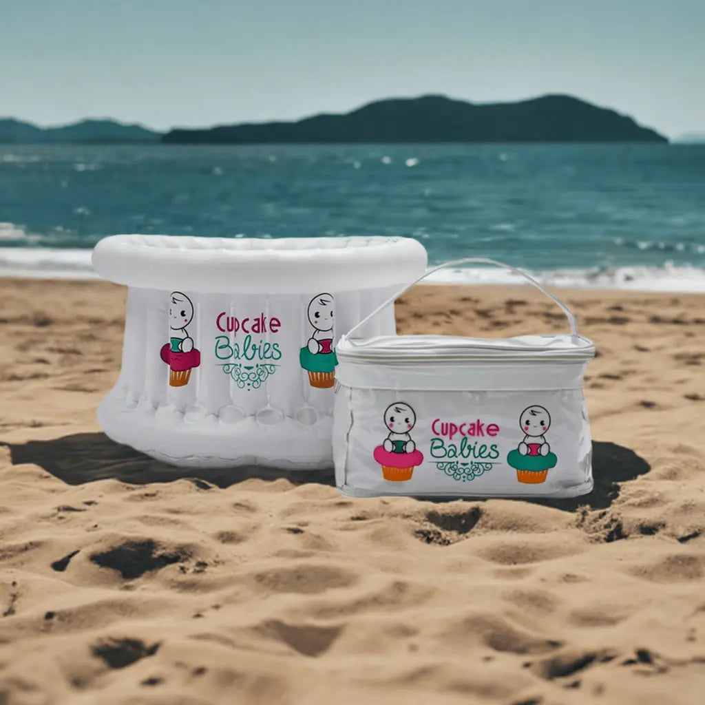 Baby Travel Bathtub | Baby Portable Tub | Cupcake Babies