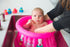 Easy Pack : Inflatable Small Cupcake Babies Bath for babies from birth up to 1 year + inflator + duck My Store