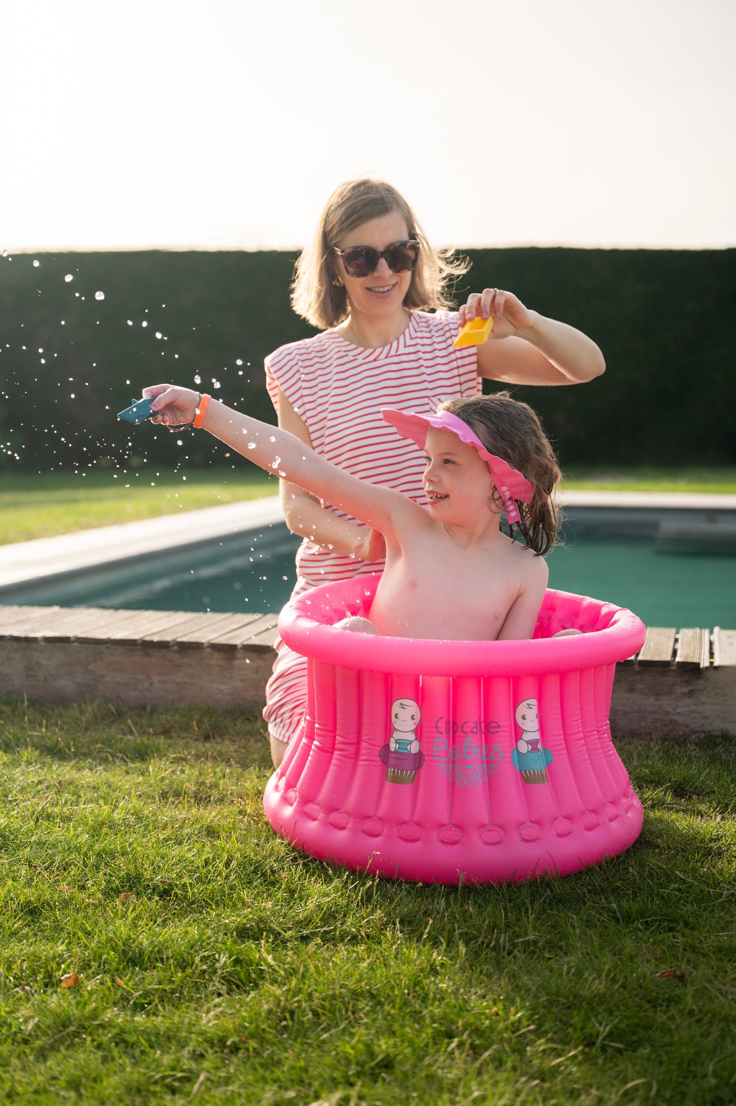 Shampoo Cap Pink Cupcake Babies