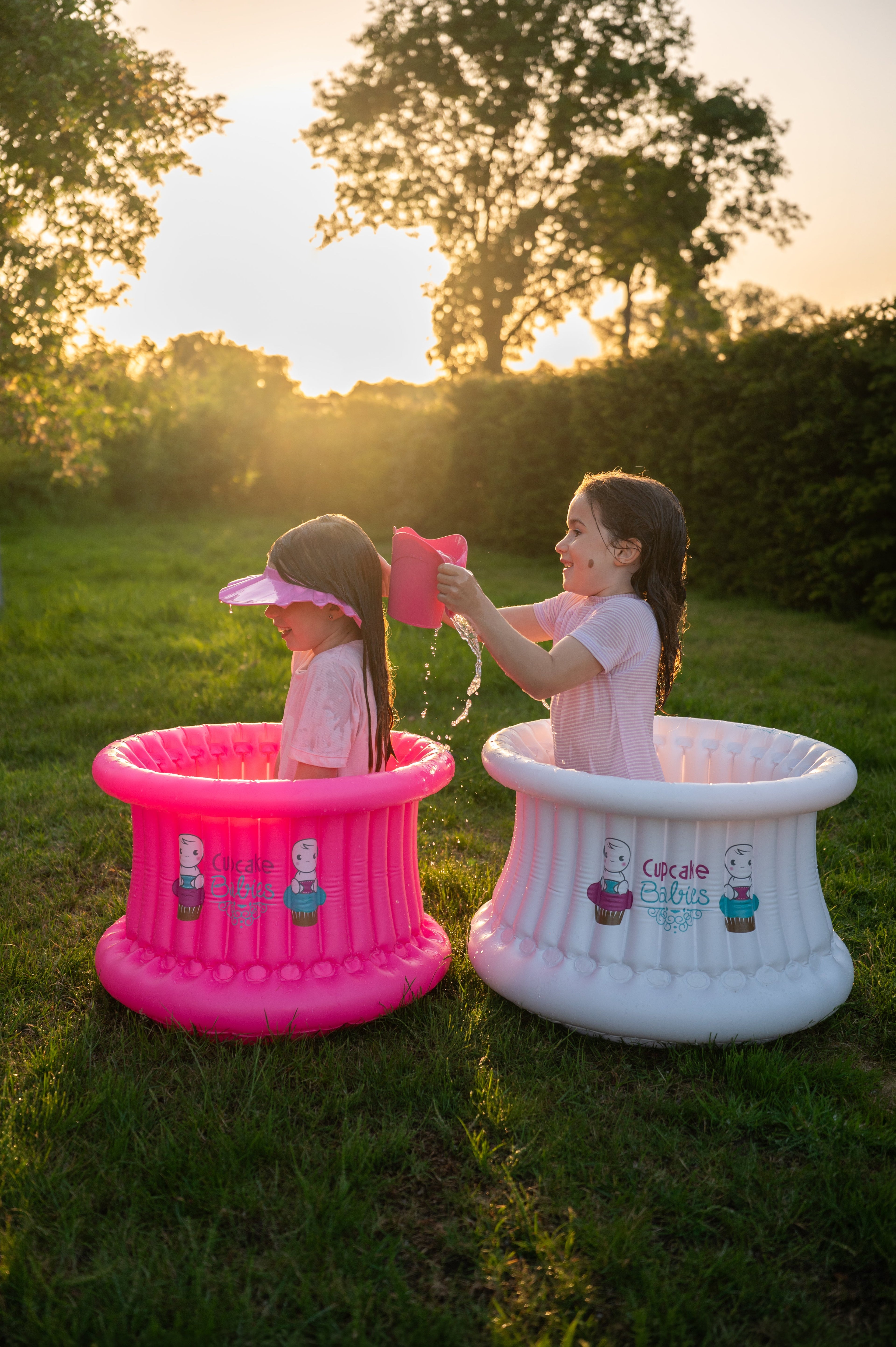 Shampoo Cap Pink Cupcake Babies